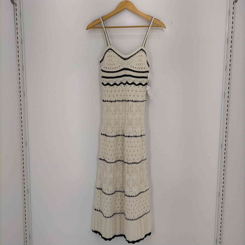 ザラ ZARA STRAPY LONG KNIT DRESS クロシェニットワンピース レディース import:S