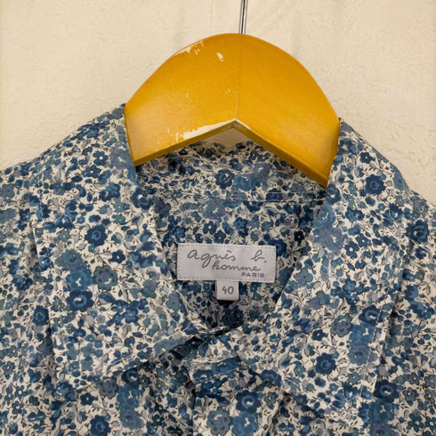 アニエスベーオム Agnes b.homme フラワープリント レギュラーカラーシャツ メンズ 40