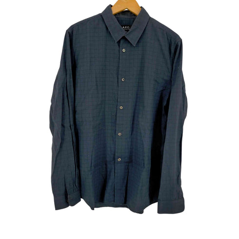 アーペーセー A.P.C. ウィンドウペンチェック レギュラーカラーシャツ メンズ JPN:M