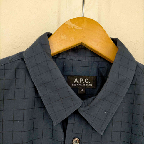 アーペーセー A.P.C. ウィンドウペンチェック レギュラーカラーシャツ メンズ JPN:M