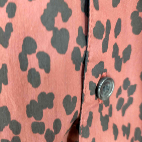 アーペーセー A.P.C. シルク混 レオパード オープンカラーシャツ メンズ JPN:M