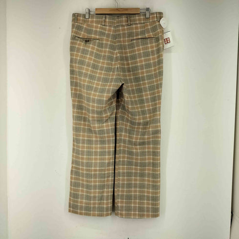80-90S JOHN WEITZ チェックスラックス SCOVILL ジップ メンズ