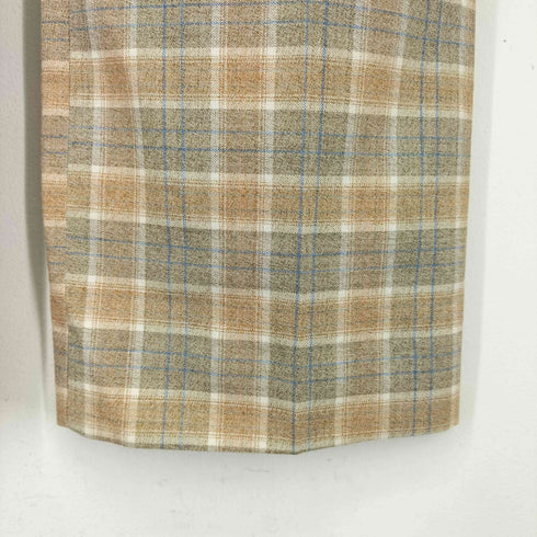 80-90S JOHN WEITZ チェックスラックス SCOVILL ジップ メンズ