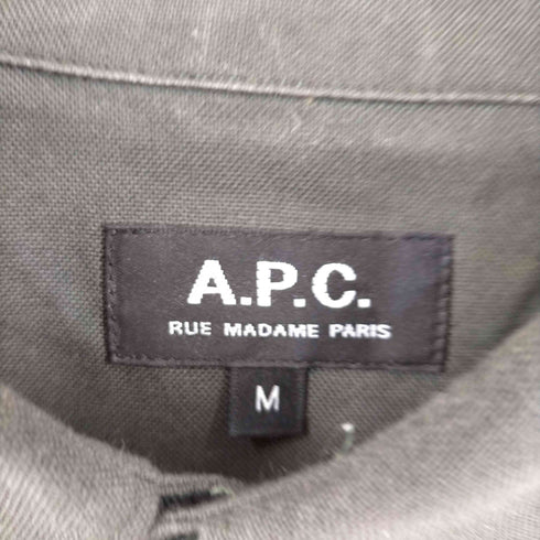 アーペーセー A.P.C. ワンポイントロゴ刺繍 レギュラーカラーシャツ メンズ JPN:M