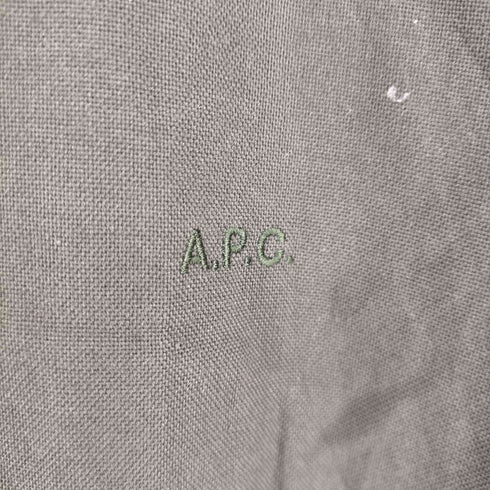 アーペーセー A.P.C. ワンポイントロゴ刺繍 レギュラーカラーシャツ メンズ JPN:M