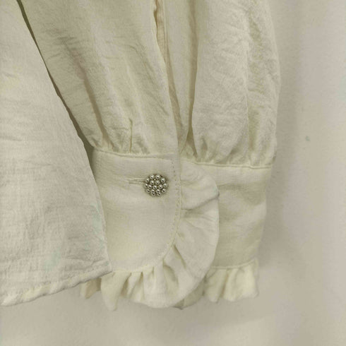 ザラ ZARA デザイン L/S ブラウス レディース import:XS