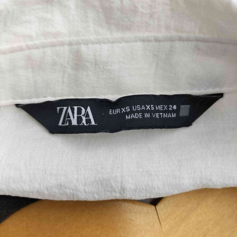 ザラ ZARA デザイン L/S ブラウス レディース import:XS