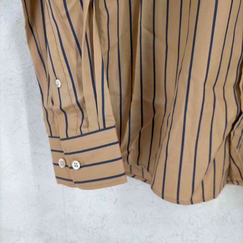 ドリスヴァンノッテン DRIES VAN NOTEN BLUE STRIPED BEIGE BUTTONED SHIRT メンズ JPN:46