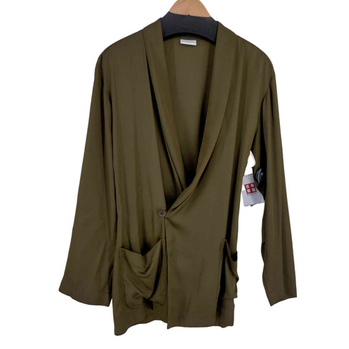 ドリスヴァンノッテン DRIES VAN NOTEN ショールカラー レーヨンジャケット メンズ JPN:44