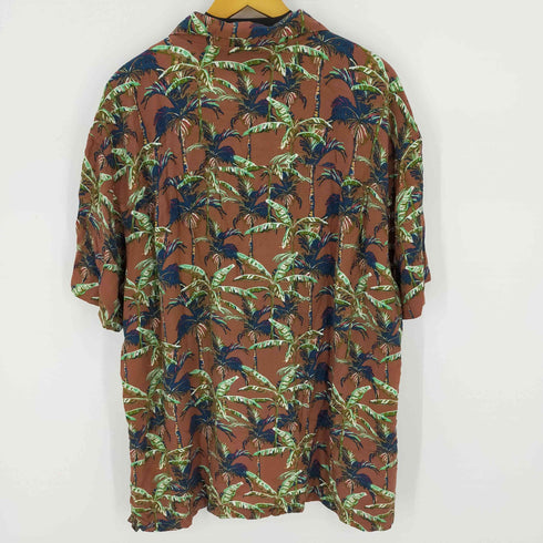 アリゾナジーン ARIZONA JEAN ヤシの木 アロハシャツ 開襟 レーヨン メンズ JPN:XL