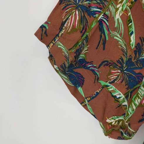 アリゾナジーン ARIZONA JEAN ヤシの木 アロハシャツ 開襟 レーヨン メンズ JPN:XL