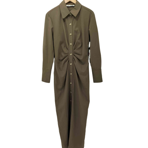 ザラ ZARA ドレープシャツワンピース レディース import:M