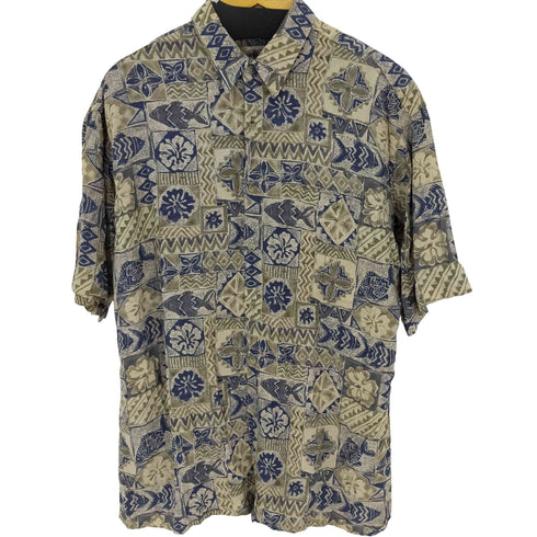 カンピアモダ CAMPIA MODA 総柄レーヨンシャツ S/S メンズ JPN:L