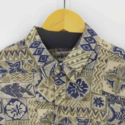 カンピアモダ CAMPIA MODA 総柄レーヨンシャツ S/S メンズ JPN:L