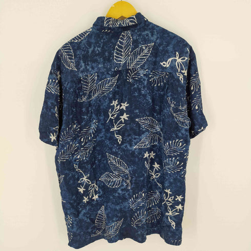 リーフ柄 アロハ シャツ メンズ JPN:XL