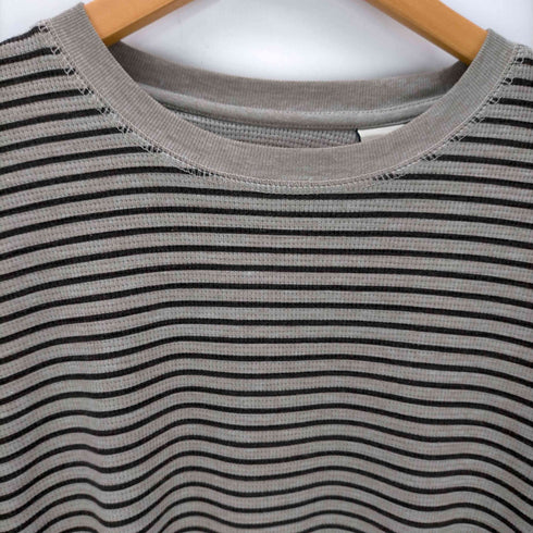 チャップス CHAPS L/S ボーダーワッフル地クルーネックTシャツ メンズ JPN:XL