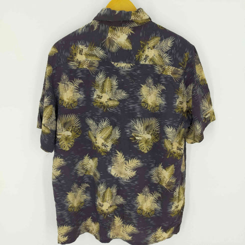 リーフ柄 レーヨンシャツ S/S メンズ JPN:L