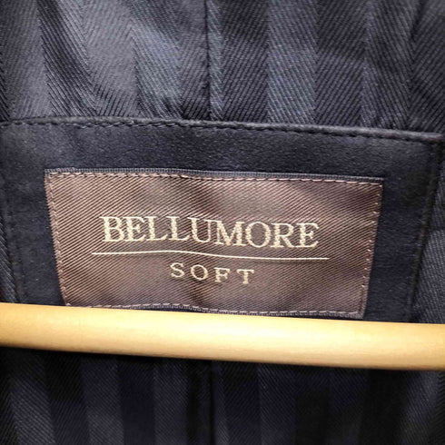 ベルモーレ BELLUMORE 比翼 スタンドカラー ウール ショート コート メンズ import:L