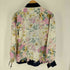 SANMARJNO 花柄 金ボタン L/S シルク シャツ レディース JPN:9号