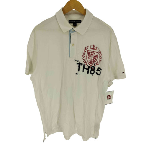 トミーヒルフィガー TOMMY HILFIGER 00S TH85プリント S/S ポロ シャツ メンズ import:L