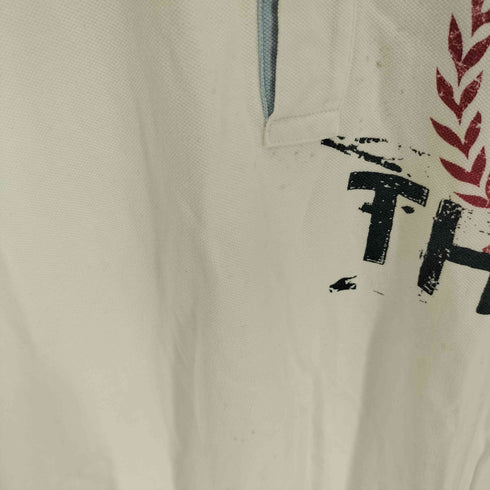 トミーヒルフィガー TOMMY HILFIGER 00S TH85プリント S/S ポロ シャツ メンズ import:L