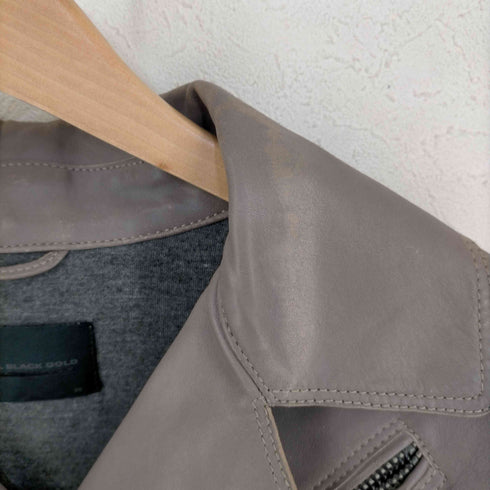 ディーゼルブラックゴールド DIESEL BLACK GOLD 2WAY ラムレザー ダブルライダースジャケット ロングスカート レディース