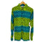 HUKAP L/S ジオメトリック柄ナイロンシャツ メンズ JPN:L