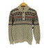 エディーバウアー Eddie Bauer ノルディック柄 襟裏ボア ネックボタン ニット メンズ import:S