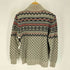 エディーバウアー Eddie Bauer ノルディック柄 襟裏ボア ネックボタン ニット メンズ import:S