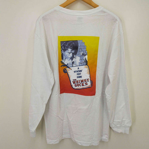 ウィムジー WHIMSY ロングスリーブ クルーネック プリントTシャツ メンズ import:L