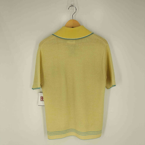 Lucien Piccard 70s ヘムライン ポリシアーニットポロシャツ メンズ import:L