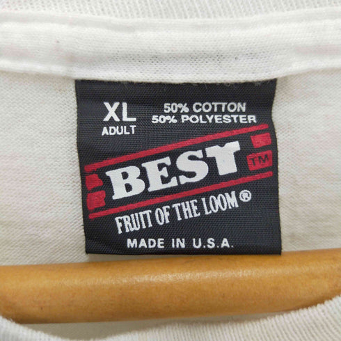フルーツオブザルーム FRUIT OF THE LOOM USA製 グラフィック プリント Tシャツ メンズ import:XL
