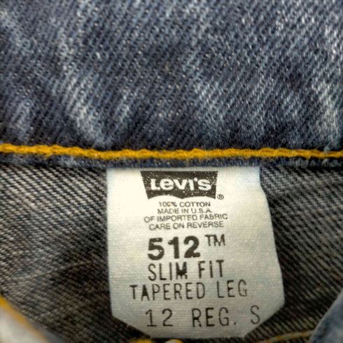 リーバイス Levis USA製 512 ボタン裏532 SLIM FIT TAPERED REG デニムパンツ メンズ 12