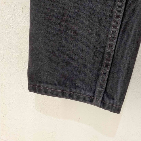 リーバイス Levis USA製 550 ボタン裏532 後染め RELAXED FIT TAPERED REG ブラックデニムパンツ メンズ JPN:L
