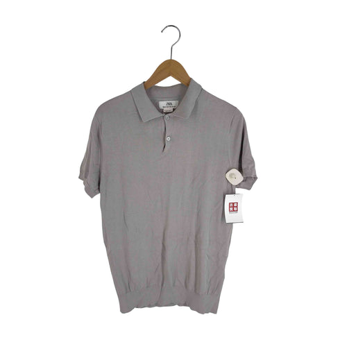 ザラマン ZARA MAN 23SS ニットポロシャツ メンズ import:M