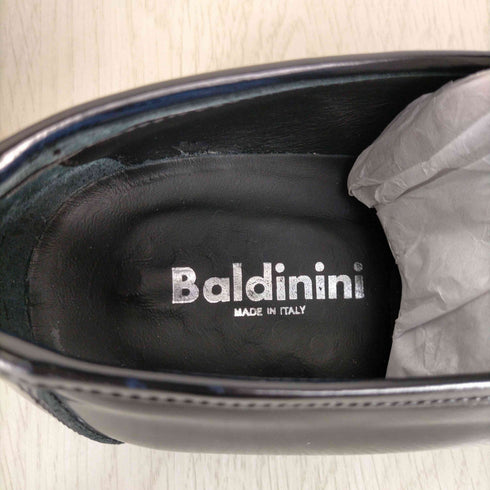 Baldinini イタリア製 厚底 エナメル コインローファー メンズ EUR:41