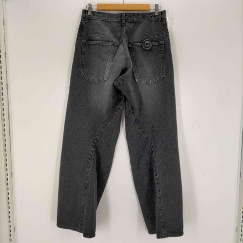 ネヴァーフォーゲット NVRFRGT 3D TWISTED WIDE LEG JEANS メンズ JPN:2