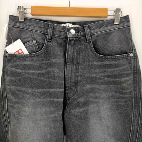 ネヴァーフォーゲット NVRFRGT 3D TWISTED WIDE LEG JEANS メンズ JPN:2