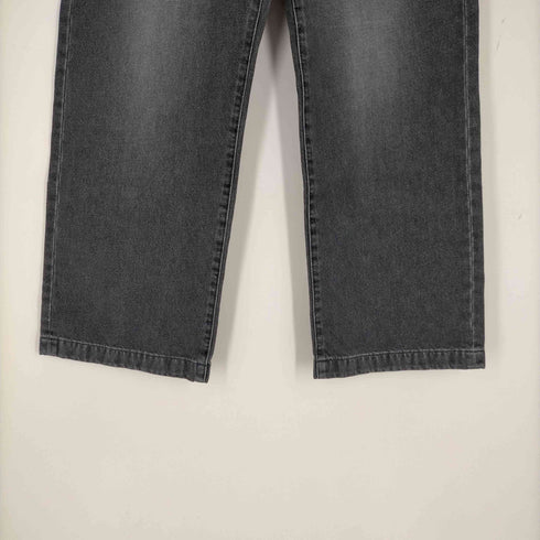 ネオンサイン NEON SIGN Loose Denim Pants BLACK USED メンズ 44