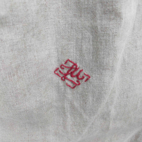 Lourmarin 刺繍ロゴ リネンワンピース レディース