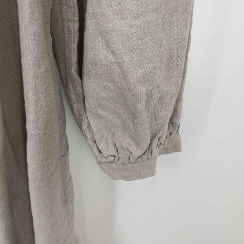 Lourmarin 刺繍ロゴ リネンワンピース レディース