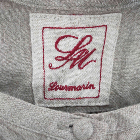 Lourmarin 刺繍ロゴ リネンワンピース レディース