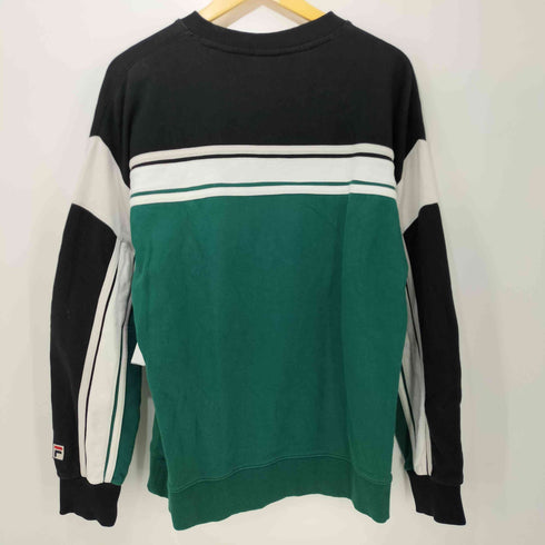 フィラ FILA ロゴ刺繍 クルーネックスウェット メンズ import:L