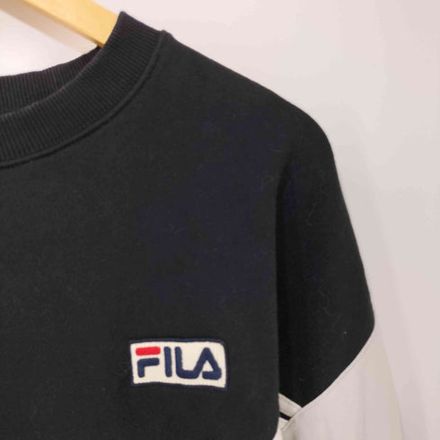 フィラ FILA ロゴ刺繍 クルーネックスウェット メンズ import:L
