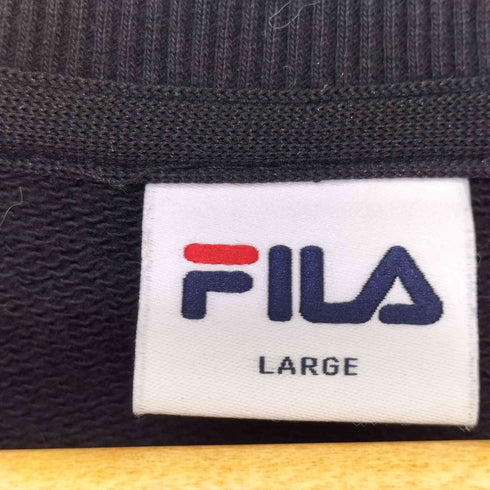 フィラ FILA ロゴ刺繍 クルーネックスウェット メンズ import:L