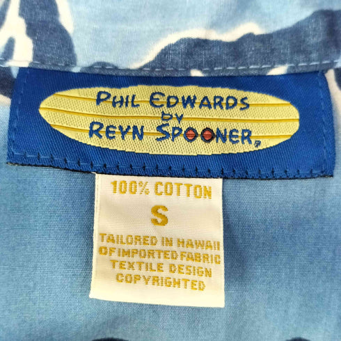 レインスプーナー Reyn Spooner Phil Edwards ハワイ製 ハイビスカス アロハシャツ レディース JPN:S