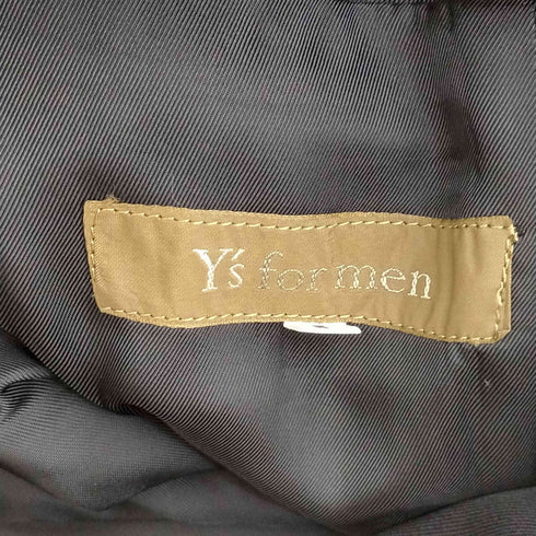 ワイズフォーメン Ys for men 3B ウールギャバジン 変形襟 シングル テーラードジャケット メンズ JPN:S