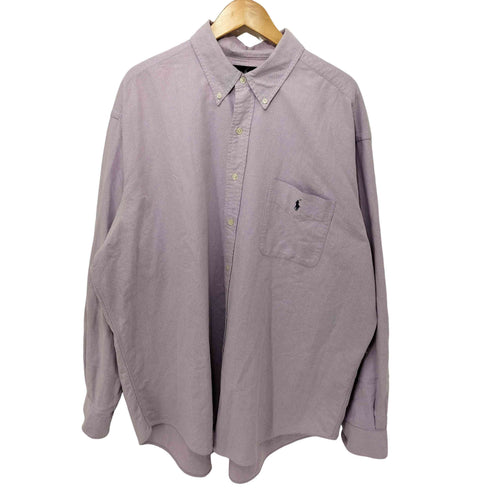 ポロラルフローレン POLO RALPH LAUREN BIG SHIRT ポニー刺繍 オックスフォードボタンダウン長袖シャツ oxford BD long sleeve shirt メンズ XL