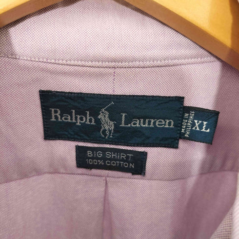 ポロラルフローレン POLO RALPH LAUREN BIG SHIRT ポニー刺繍 オックスフォードボタンダウン長袖シャツ oxford BD long sleeve shirt メンズ XL