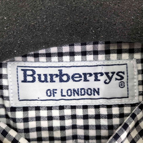 バーバリーズ BURBERRYS OLD シアサッカー ギンガムチェックシャツ メンズ JPN:L